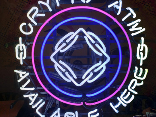 Crypto ATM BTM Neon Sign