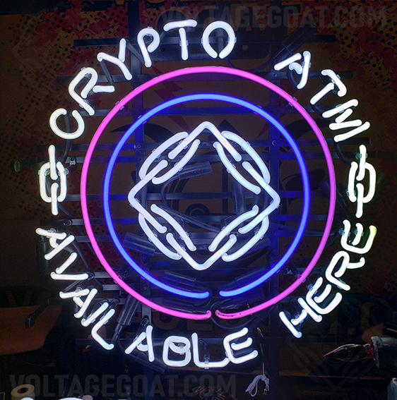 Crypto ATM BTM Neon Sign